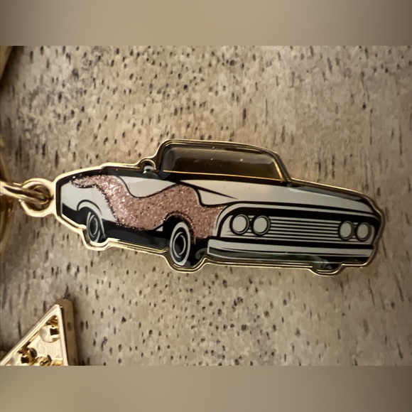 Coach Dreams Sunset Triple Charm Keychain or Bag Charm - Picture 5 of 7